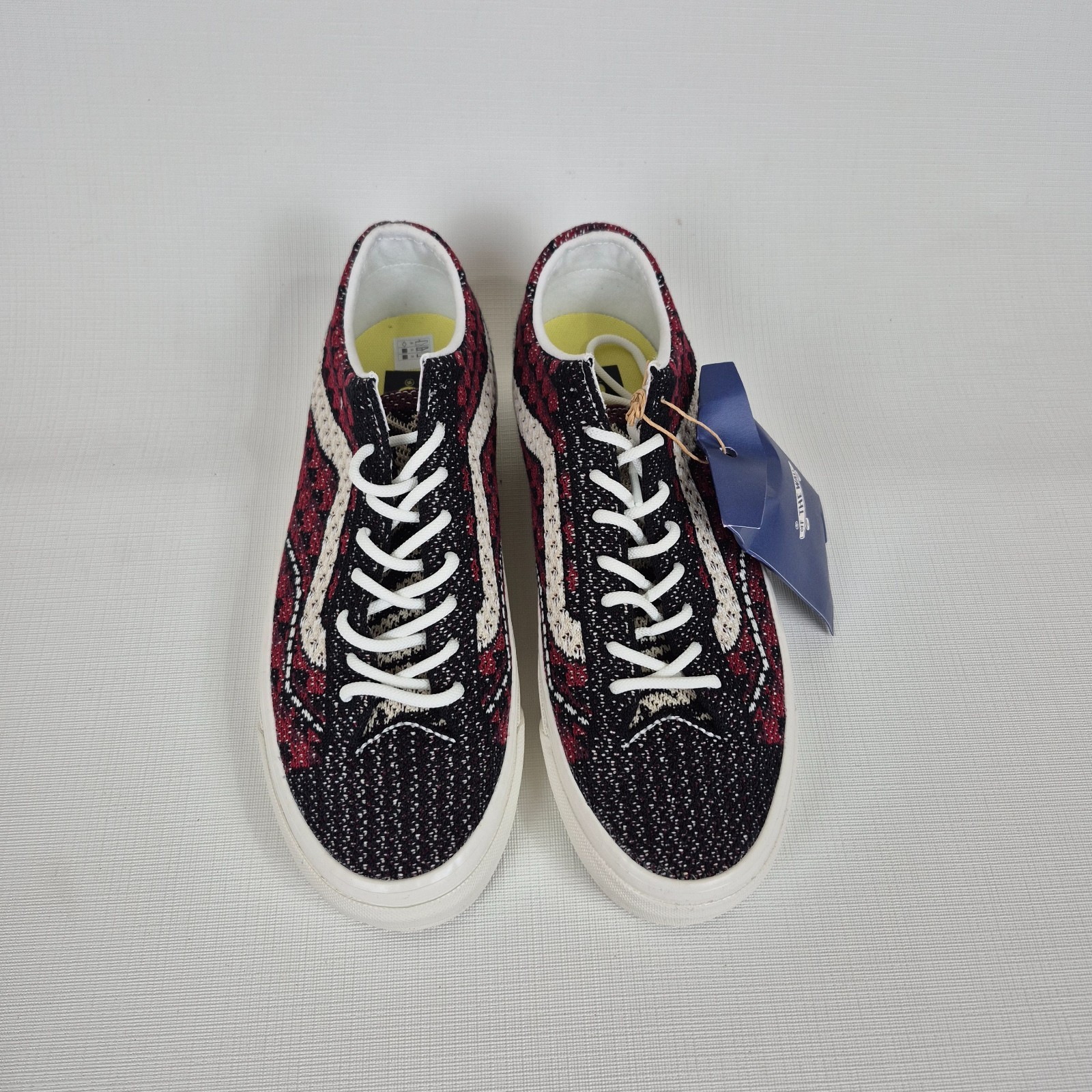 VANS LX Old Skool 36EK Geo Check Bordeaux Red MEN’S Size 9 – WMN’S 10.5 Premium