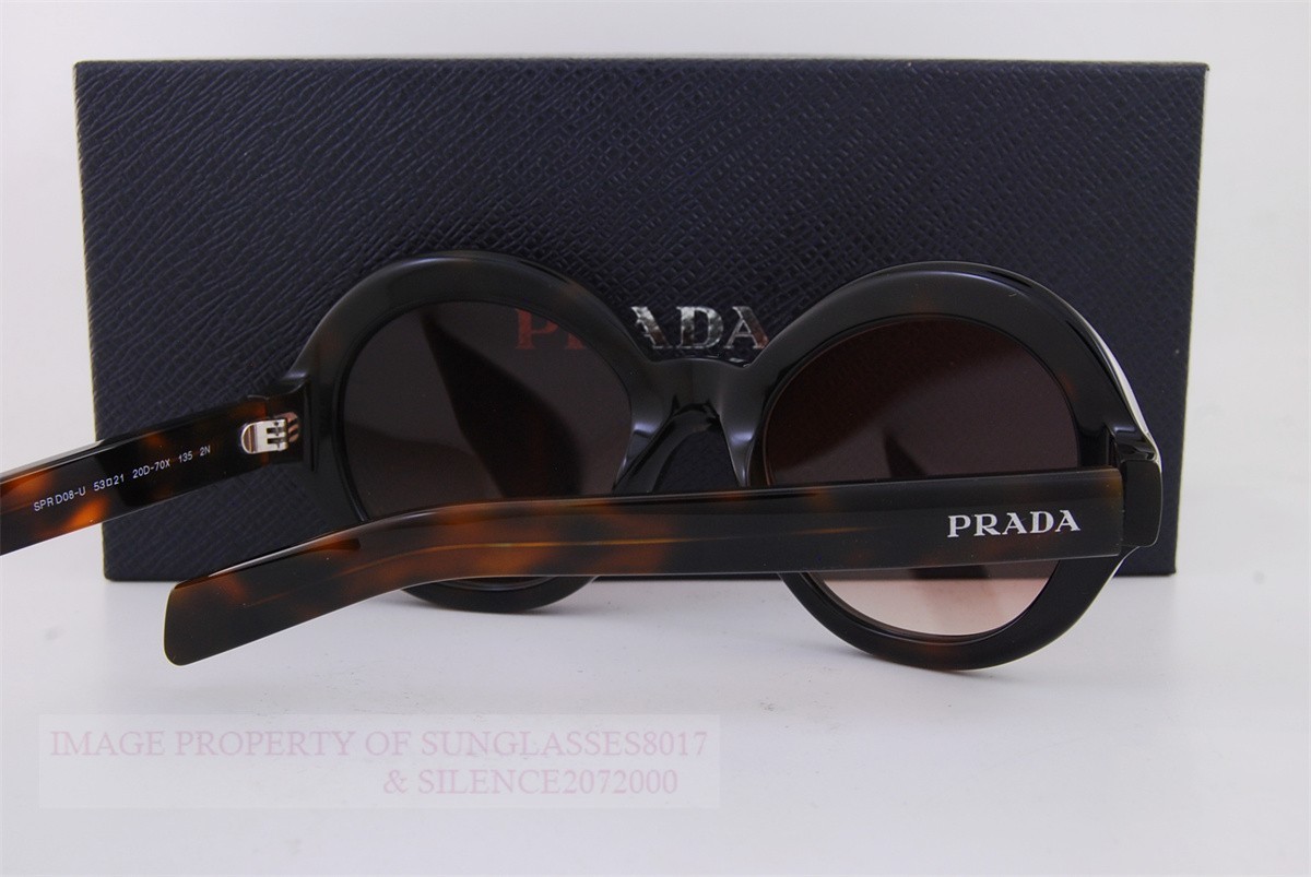 Brand New Prada Sunglasses PR D08SU 20D 70X Havana/Bordeaux Gradiet Men Women