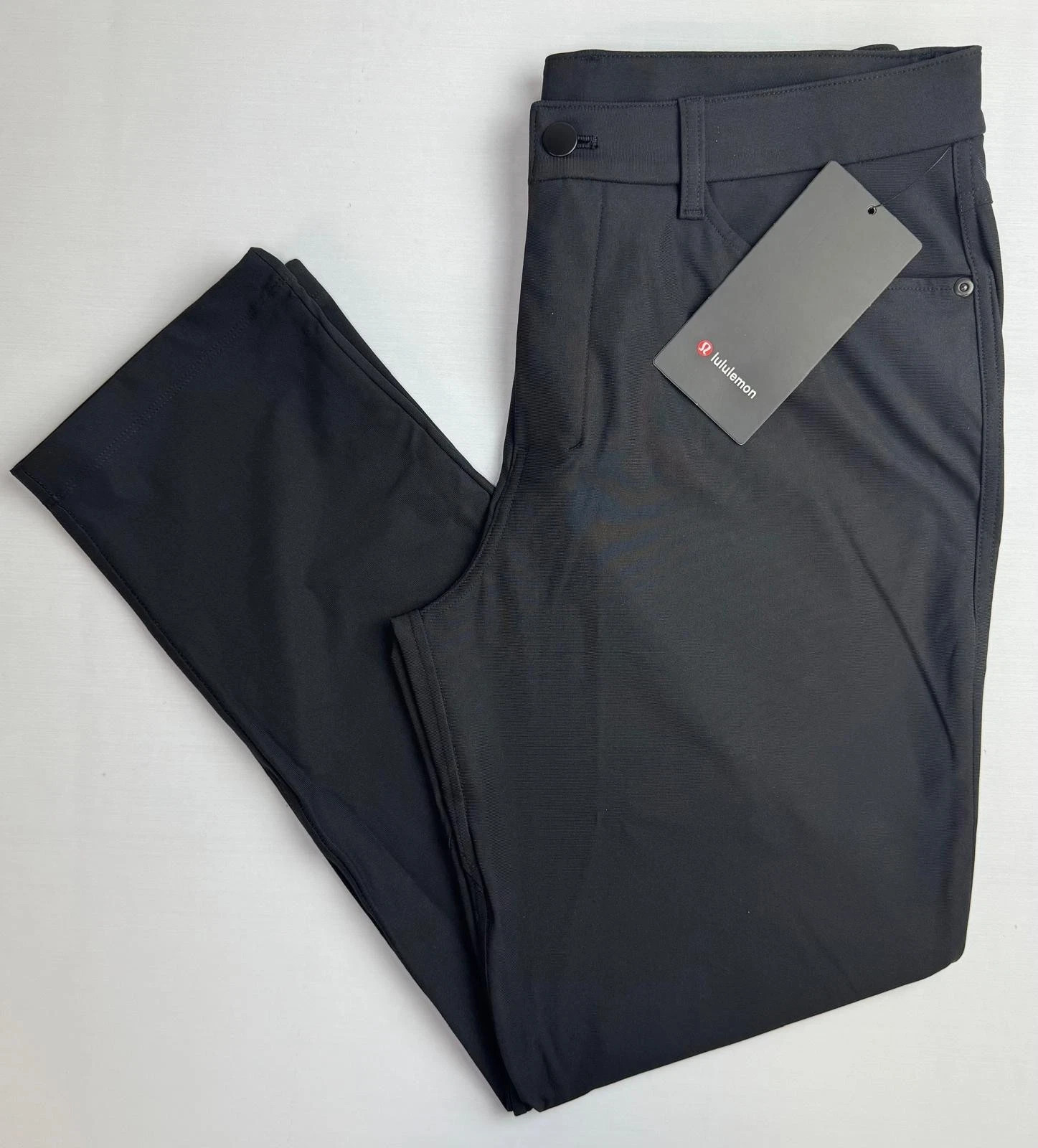 lululemon ABC Classic-Fit 5 Pocket Pant 30L Warpstreme, Black. Size 32. NWT