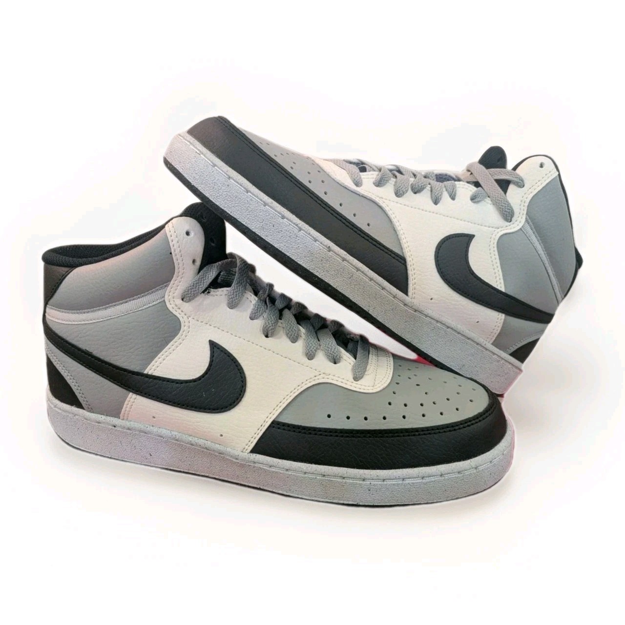 New Nike Court Vision Next Nature Mid Light Smoke Grey Sail Men’s Size 9.5