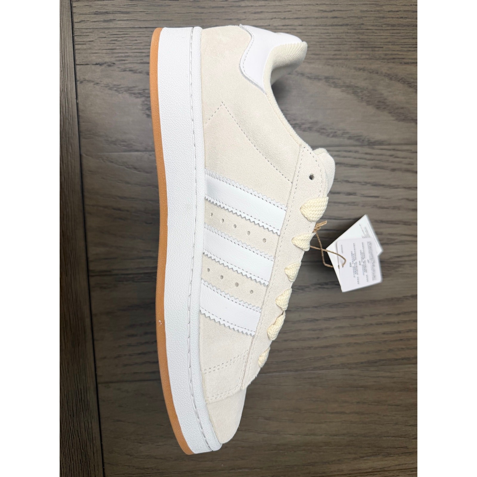 Adidas Campus 00s Wonder White Cloud White Gum Sneakers Men’s Size 8.5 NWT