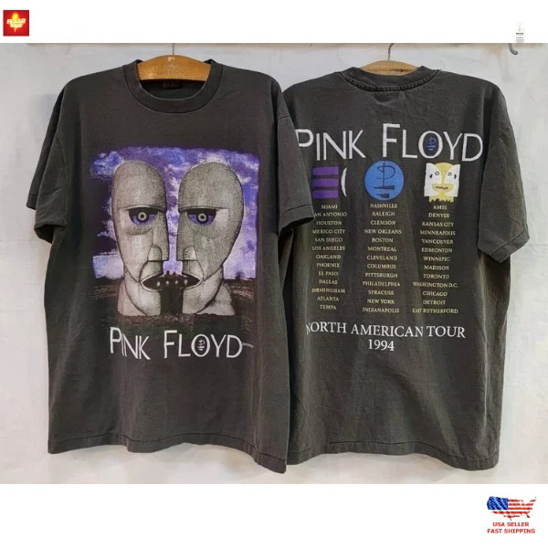 Pink Floyd The Division Bell 1994 Tour T-shirt Size S-5XL Reprint