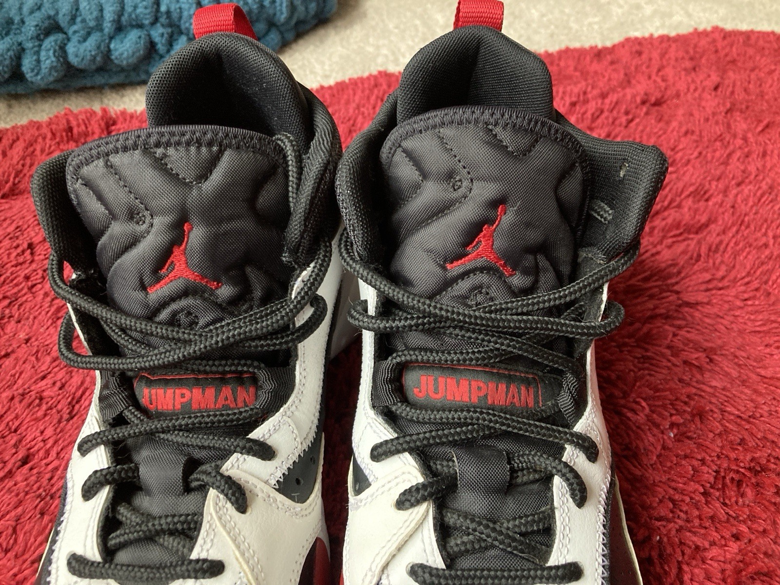 Kids Black White and Red Basketball Sneakers – Jordan Inspired Basketball Shoes