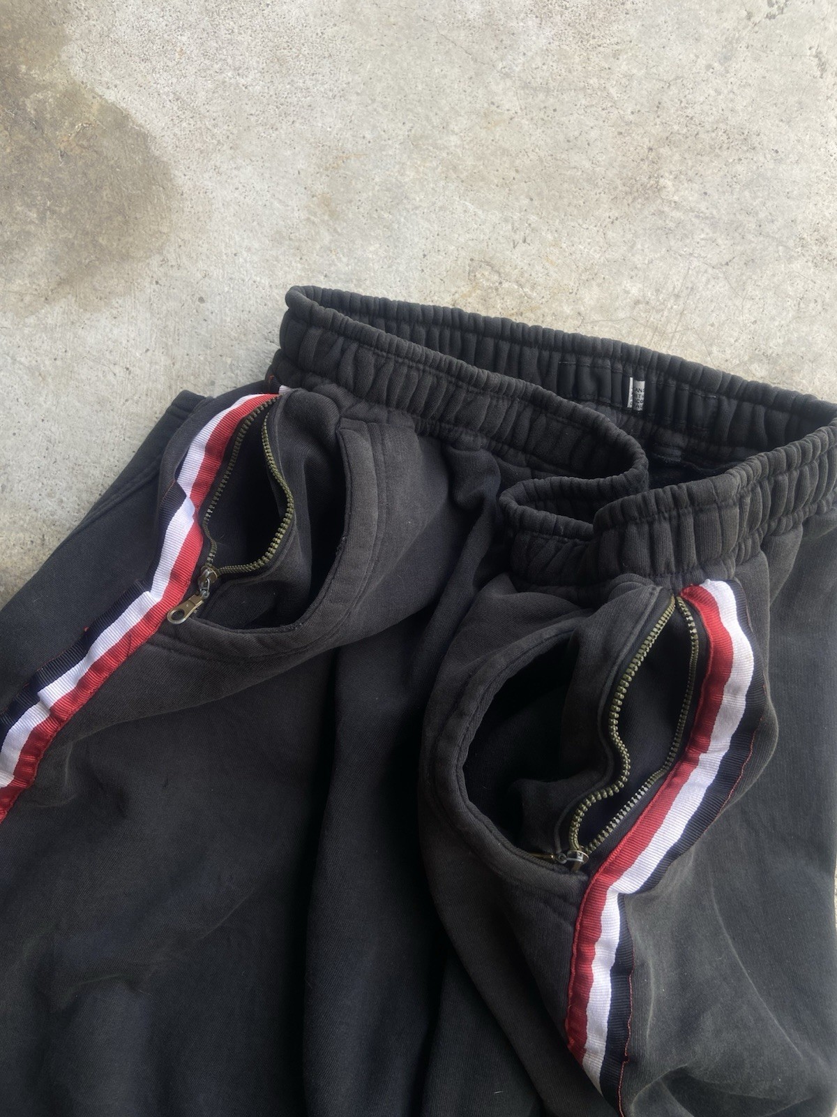 Y2K 2000’s Marithe Francois Girbaud Side Stripe Double Pocket Baggy Sweatpants