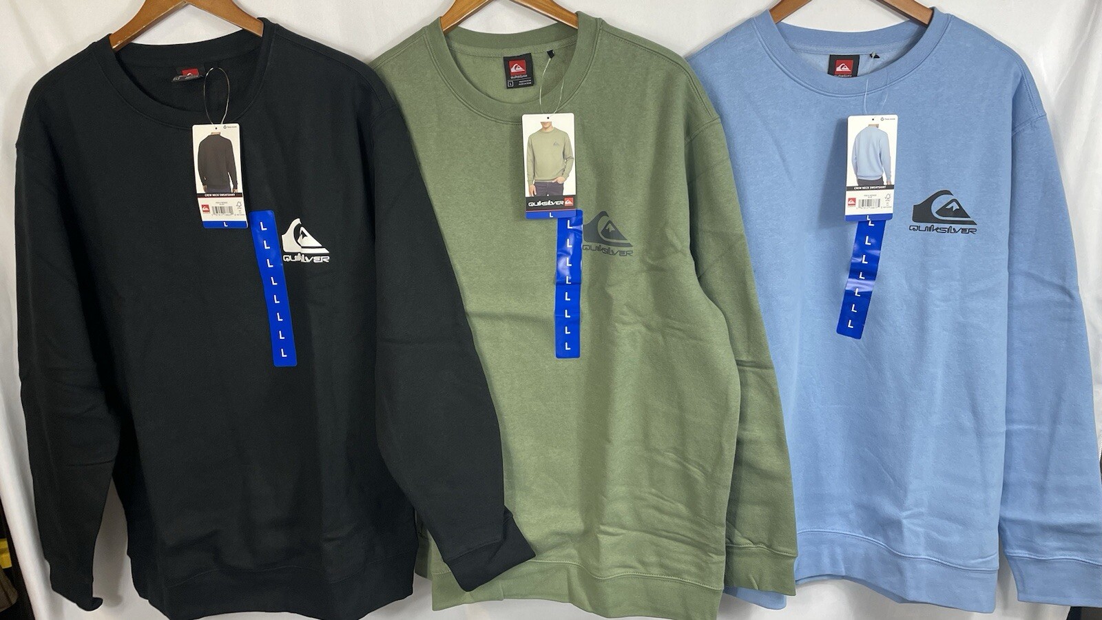 Quiksilver Men’s Crew Neck Sweatshirt NWT