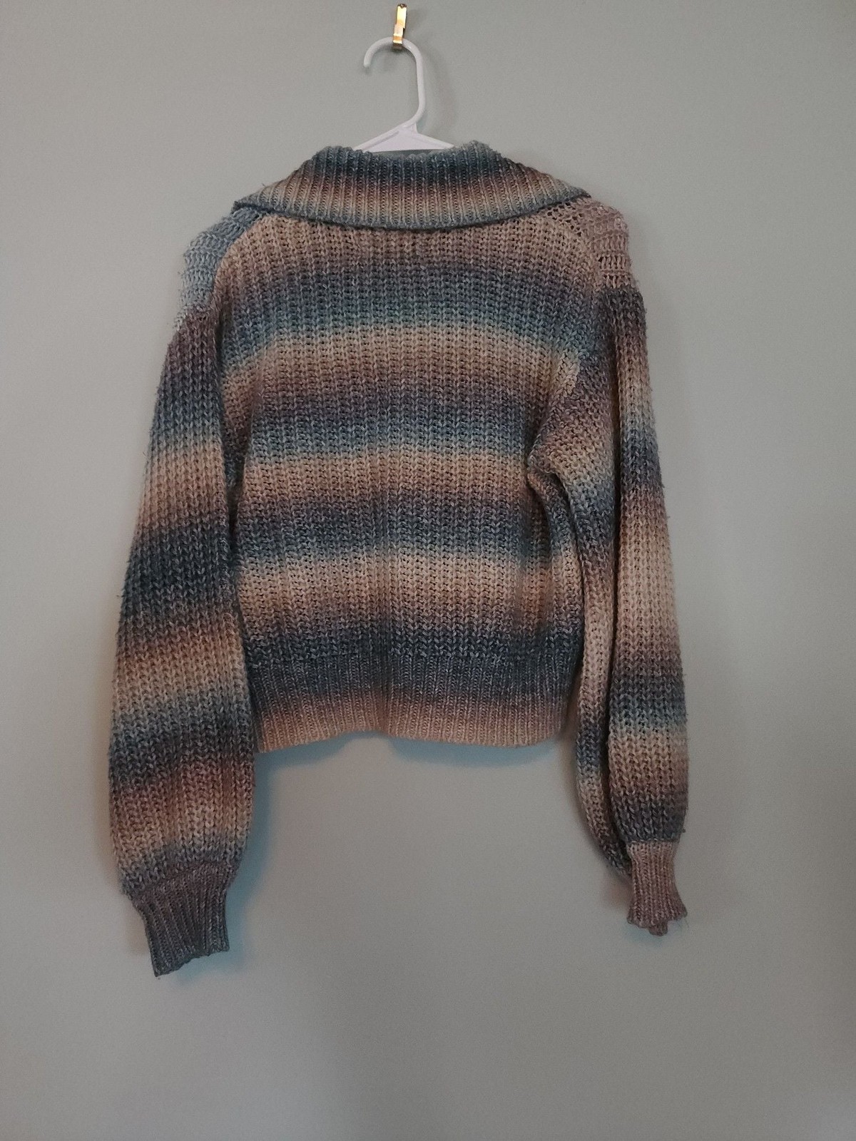 BLANKNYC Ombre Knit Collared Sweater Size XS