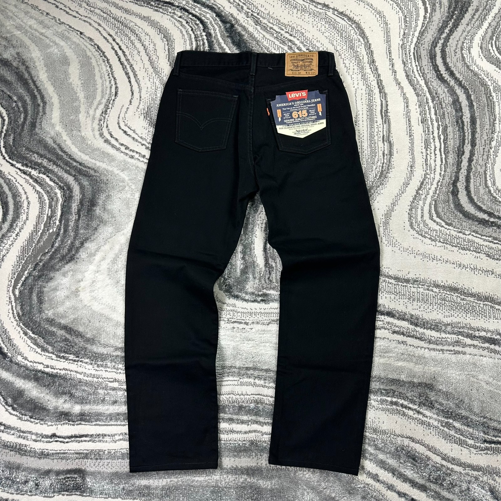 Vintage Levi’s 615 05 UK Made Black W32 L32 Straight Leg Denim Jeans