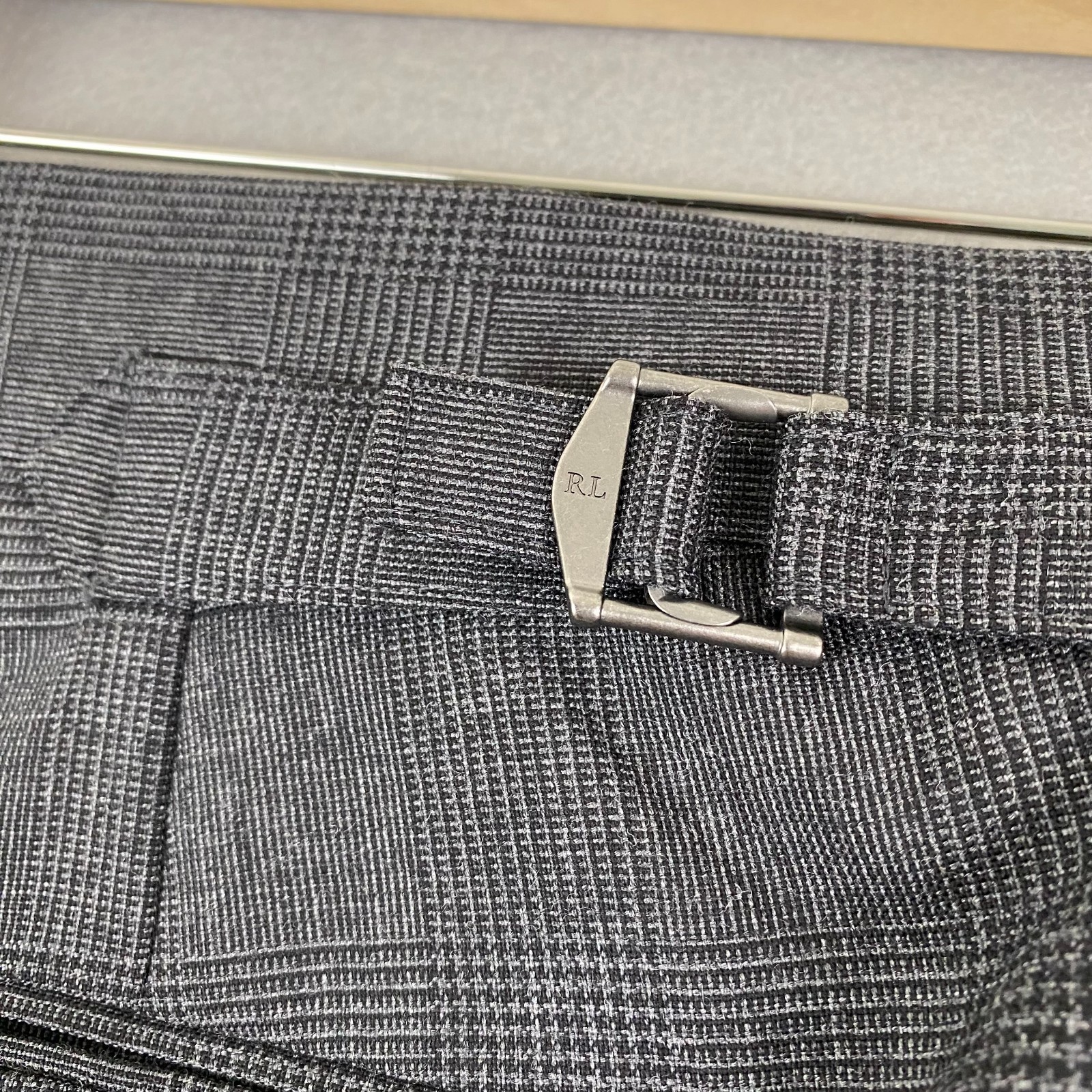 Ralph Lauren Polo Pants Mens 36 Dress Trouser Italy unhemmed side pull