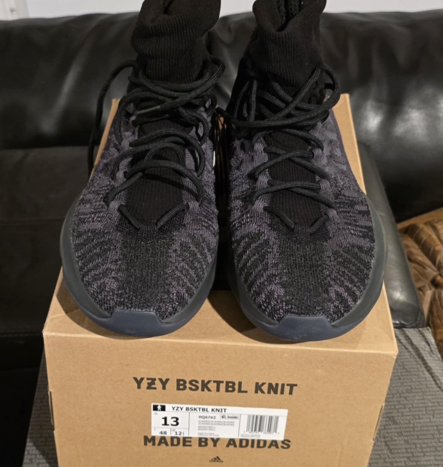 Size 13 – Adidas Yeezy Basketball Knit Onyx