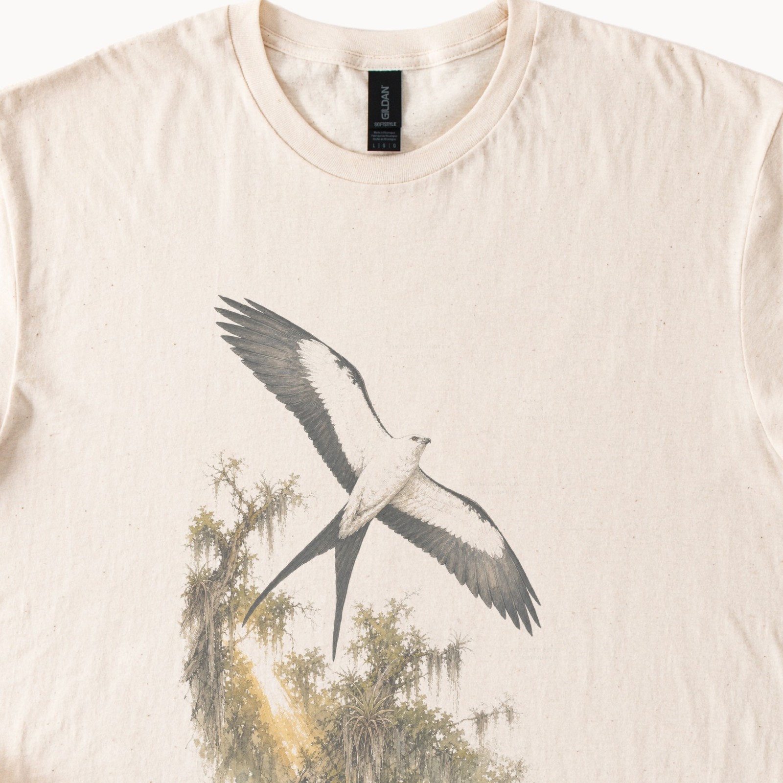 Watercolor Bird Tee Swallow-Tailed Kite Boho