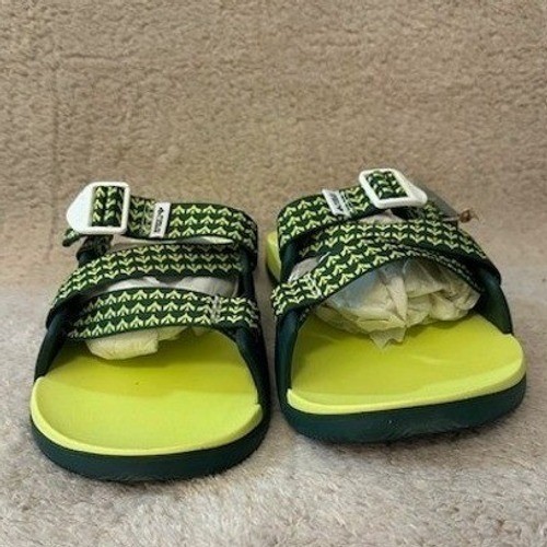 Chaco Mens Chillos Slide Public Lands Evergreen Sandals JCH198445 Green Lime 15