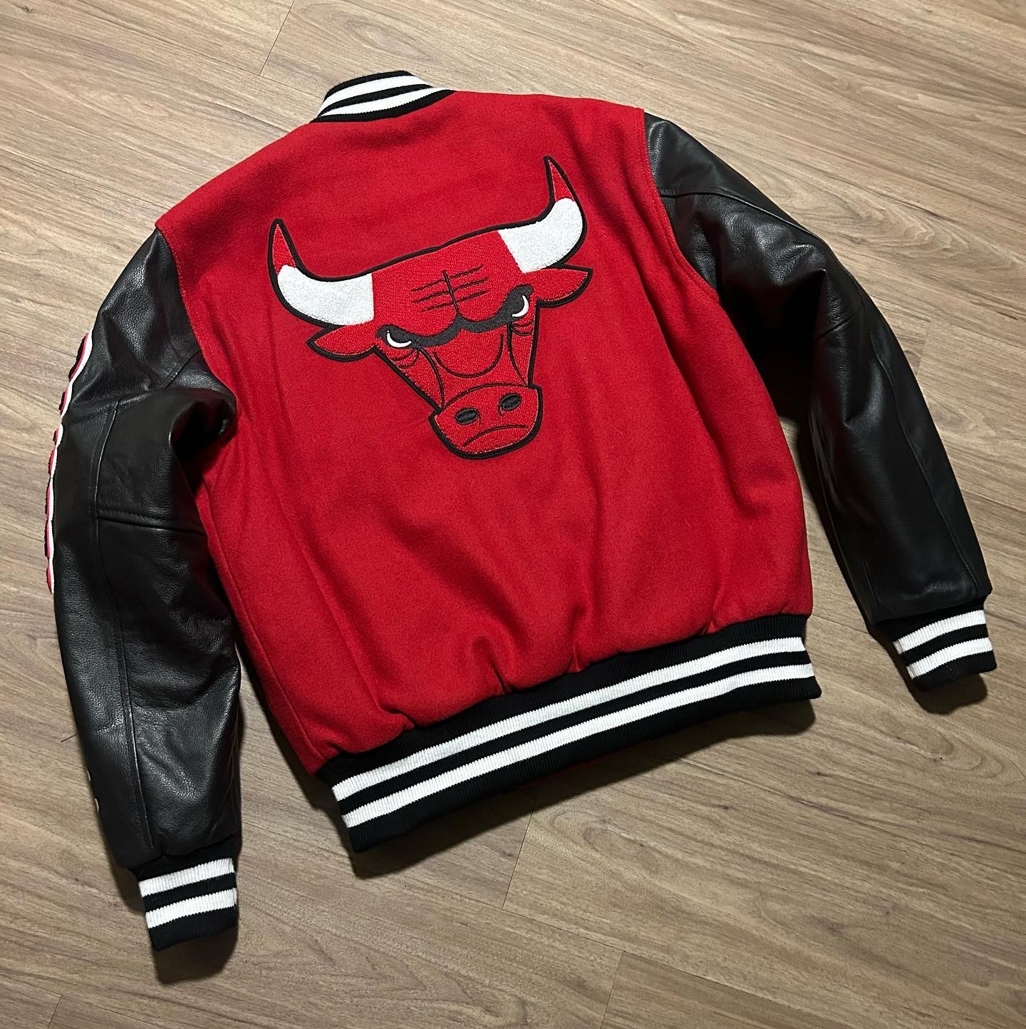 Chicago Football Jacket Letterman Handmade Varsity Leather Baseball Jacket