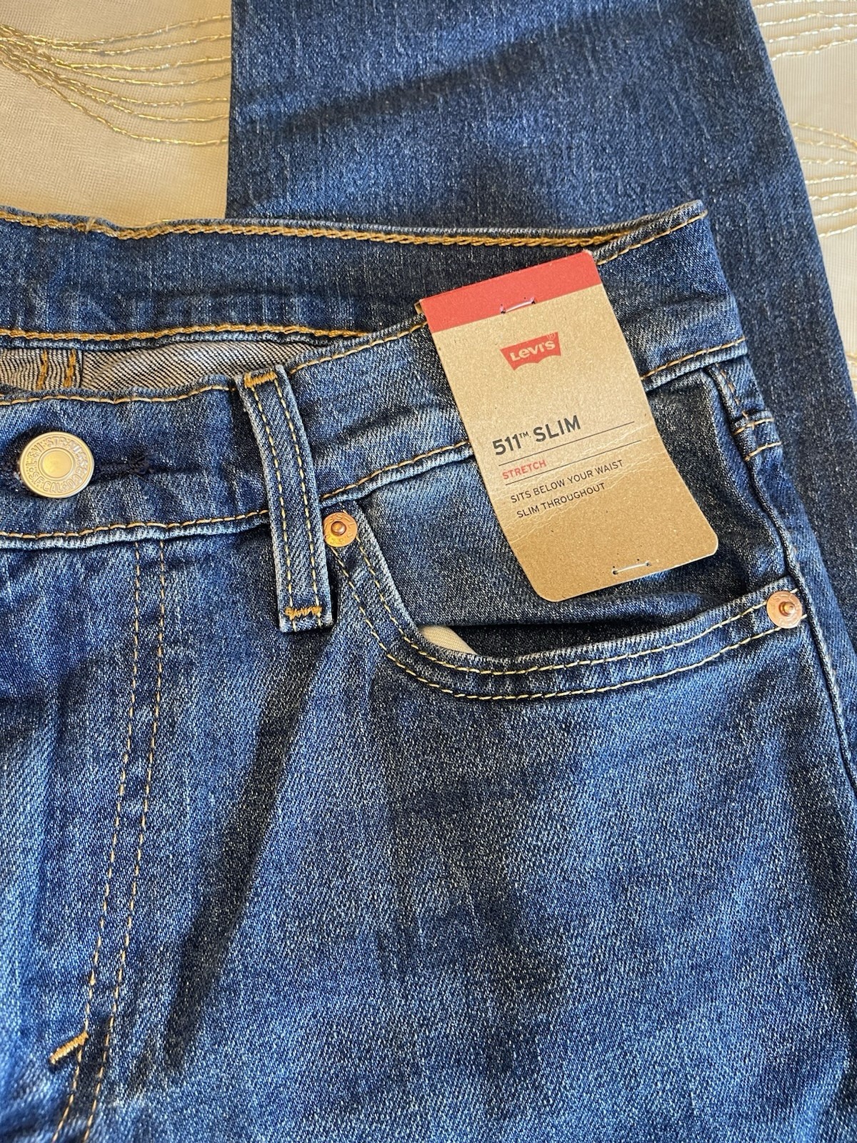 Levi’s Men’s 511 Slim Fit Jeans 30W X 29L Sits Below Waist Slim Throughout