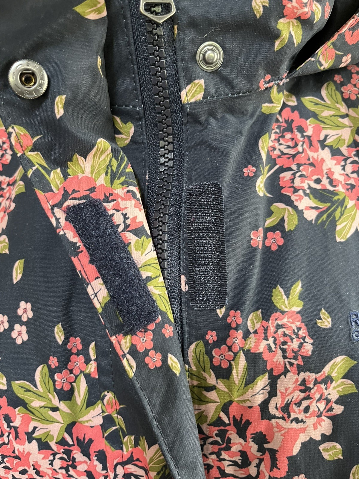 Regatta Waterproof Raincoat Ladies Jacket Blue Pink Floral Foldaway Hood UK14