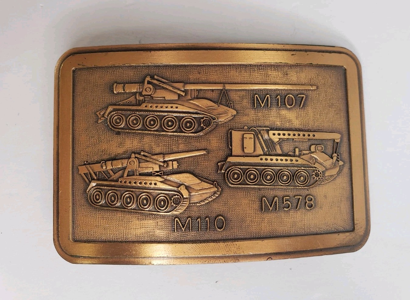 Vintage US Army Artillery Belt Buckle | M107, M110, M578 | Cold War Era Weapons