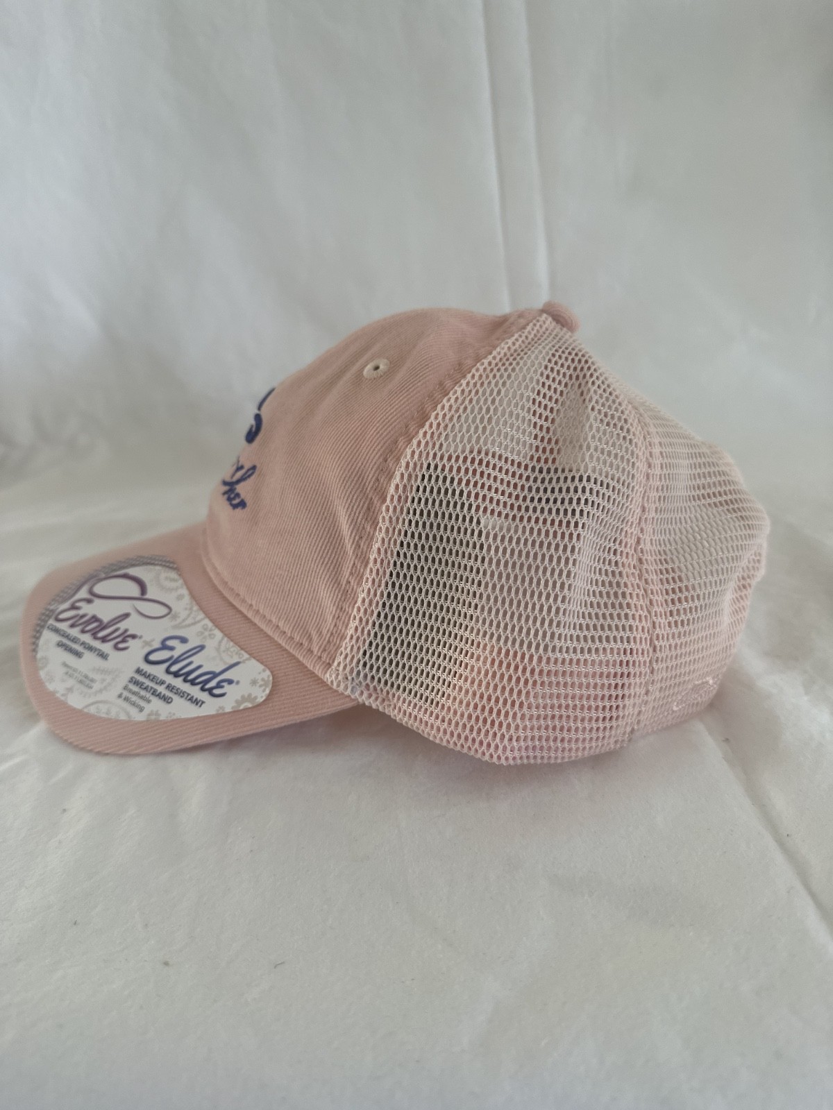 Infinity Her Corduroy Trucker 6-Panel Structured Cap Hat Adjustable Closure Pink