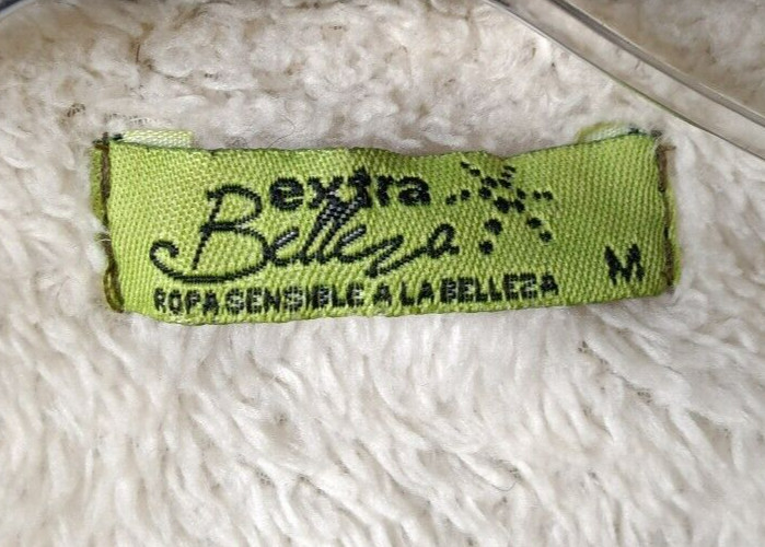Extra Belleza Puffer Jacket Green Full Zip Sharpa Lined Women’s Med
