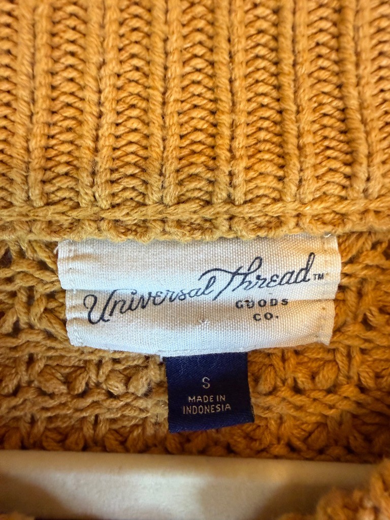 Universal Threads Good Co. Universal Threads Mustard Sweater