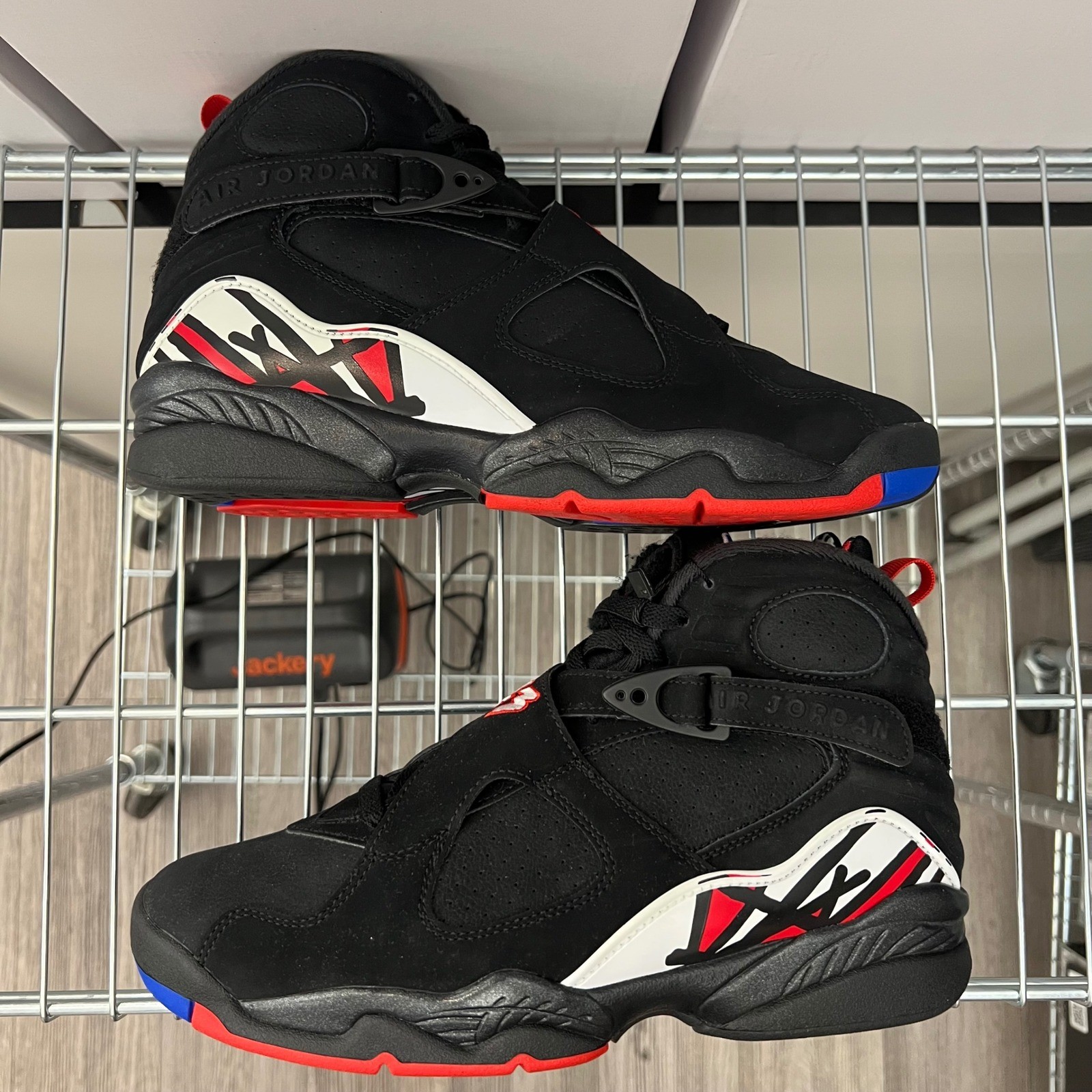 Nike Air Jordan 8 Retro Playoffs 2023 Black True Red White 305381-062 Mens Sz 8