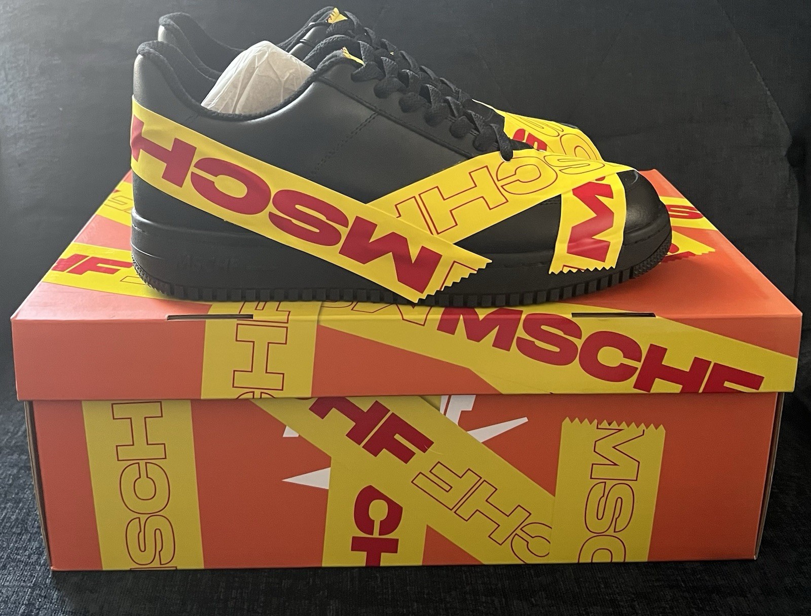 MSCHF TAP3 “Limited Edition” Men’s Size 7 “BLACK/ YELLOW/RED Shoe MSCHF -007