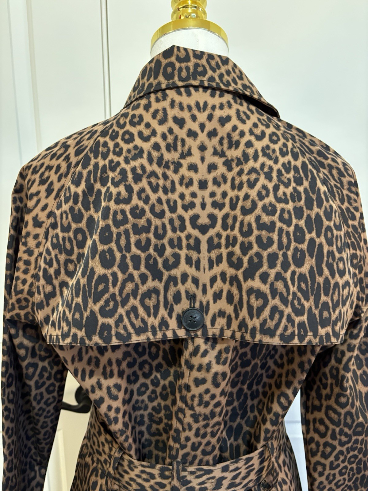 Rebecca Minkoff Leopard Trench Coat NWT RM-707A Women’s M Belted $298 Designer
