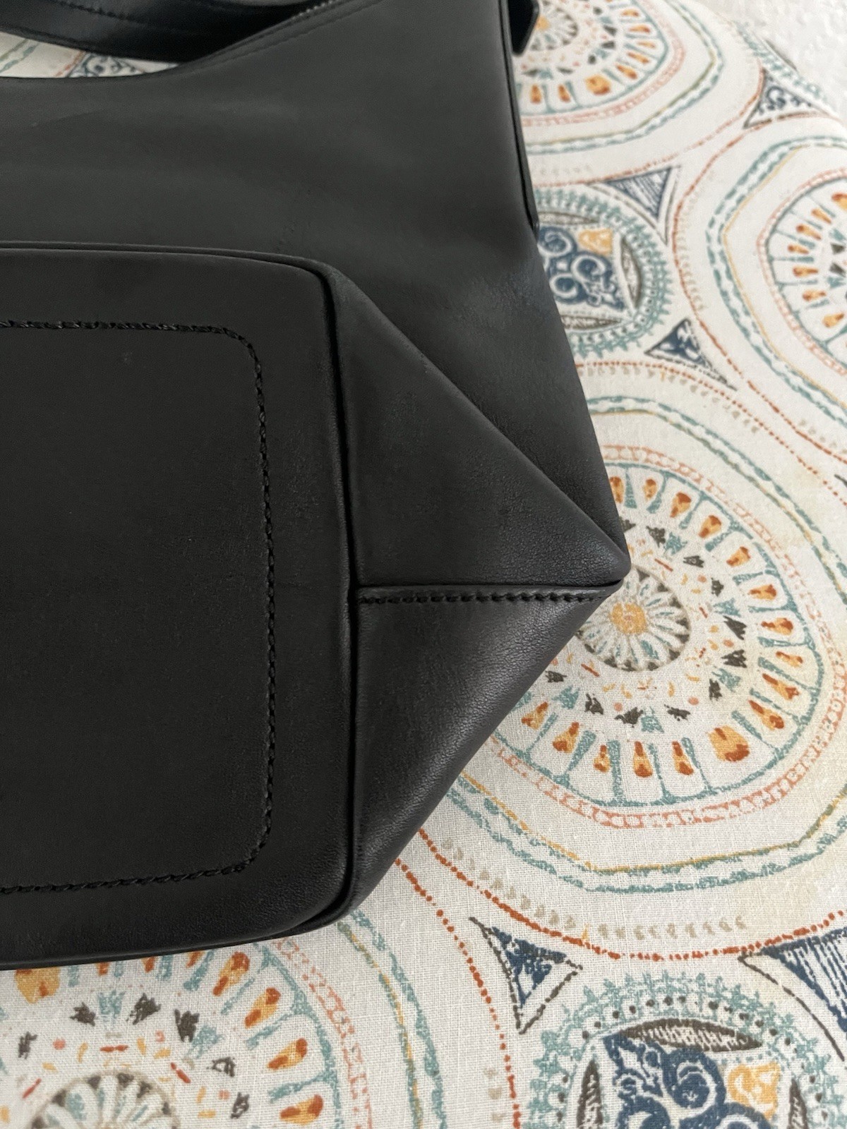Coach 9823 Black Leather Shoulder Bag Vintage