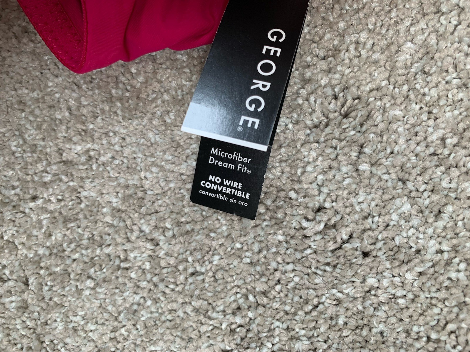NWT George 38B Women’s Bra Convertible No Wire Undergarment Festive Fuchsia