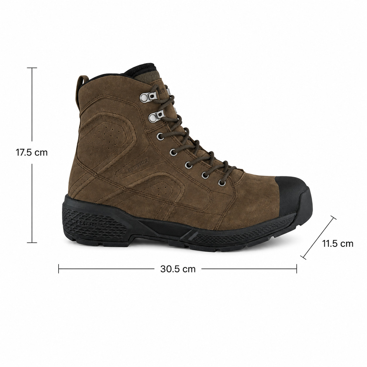Red Wing Exos Lite Men 10.5 E2 2454 Brown Leather Waterproof Safety Toe Boot