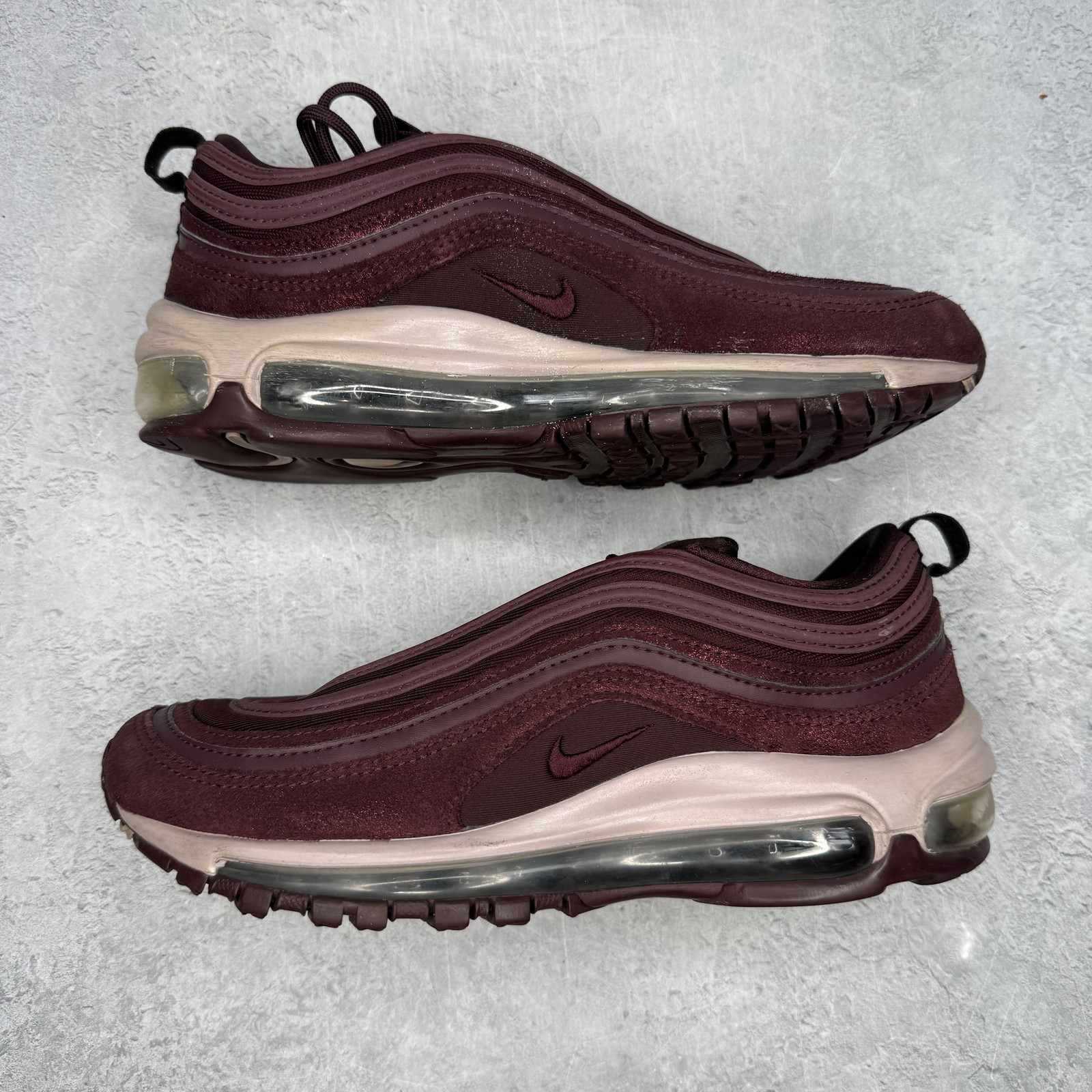 Size 6M/7.5W – Nike Air Max 97 Burgundy Crush (Women’s) *pre-owned* SIZE 7.5W AV