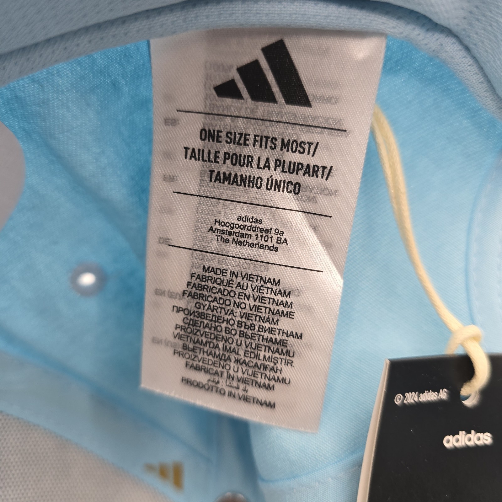 NWT Adidas Argentina Hat One Size Fits Most Embroidered Gold AFA
