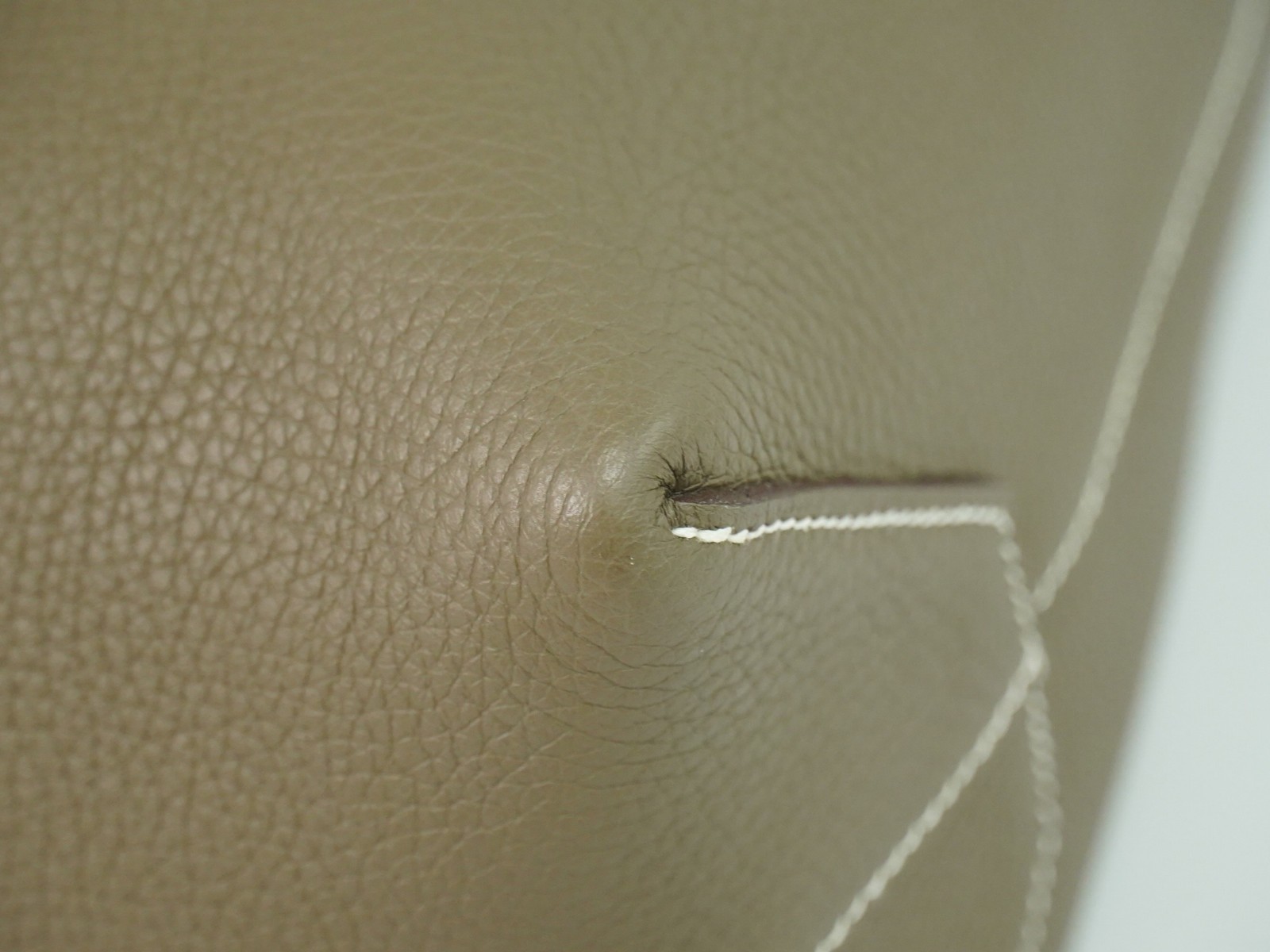 HERMES Cabasellier 46 Leather Shoulder Bag Tote Bag Etoupe