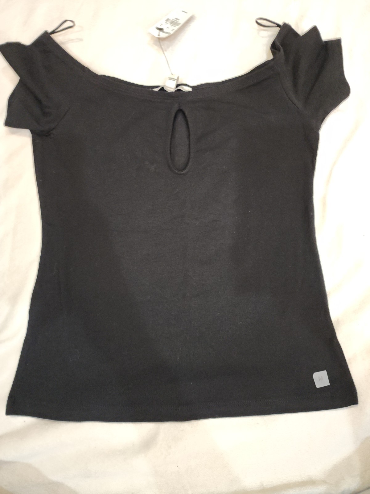 Express one Eleven Black M Siri Lanka RN 55285 95% Cotton 5% Spandex Cuello Boat