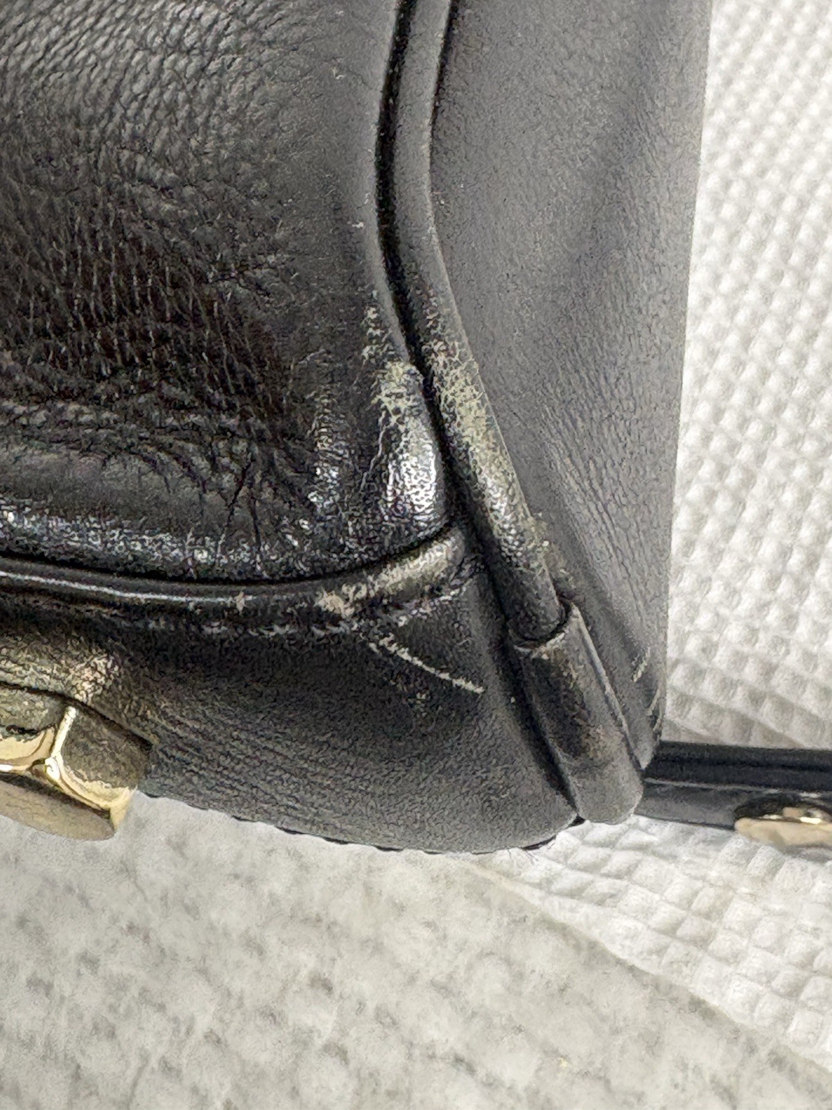 Vintage Rebecca Minkoff MAC Crossbody Shoulder Convertible Leather Bag Black