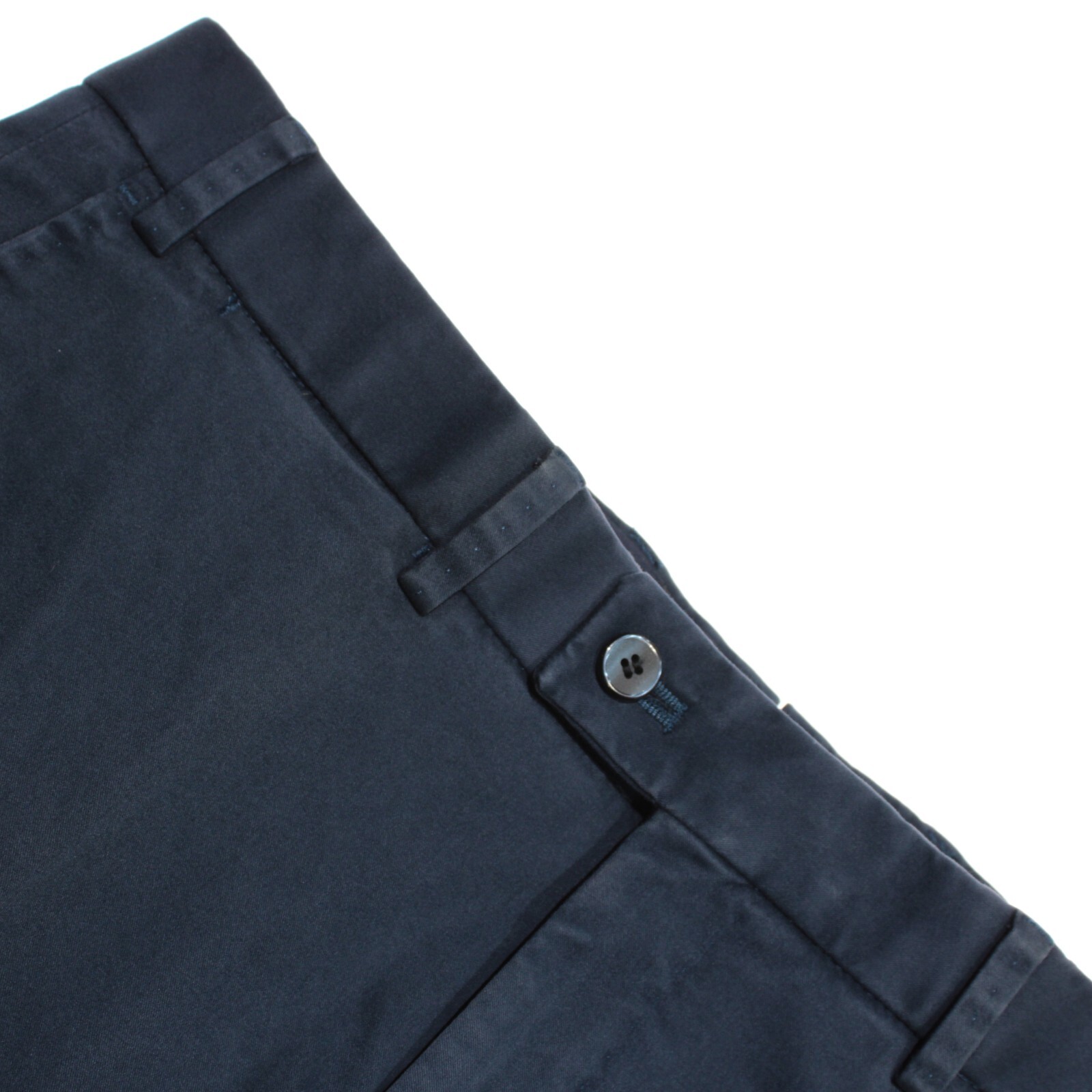 Hiltl NWT Chinos / Casual Pants Size 34 US Dayne In Solid Blue Cotton Blend