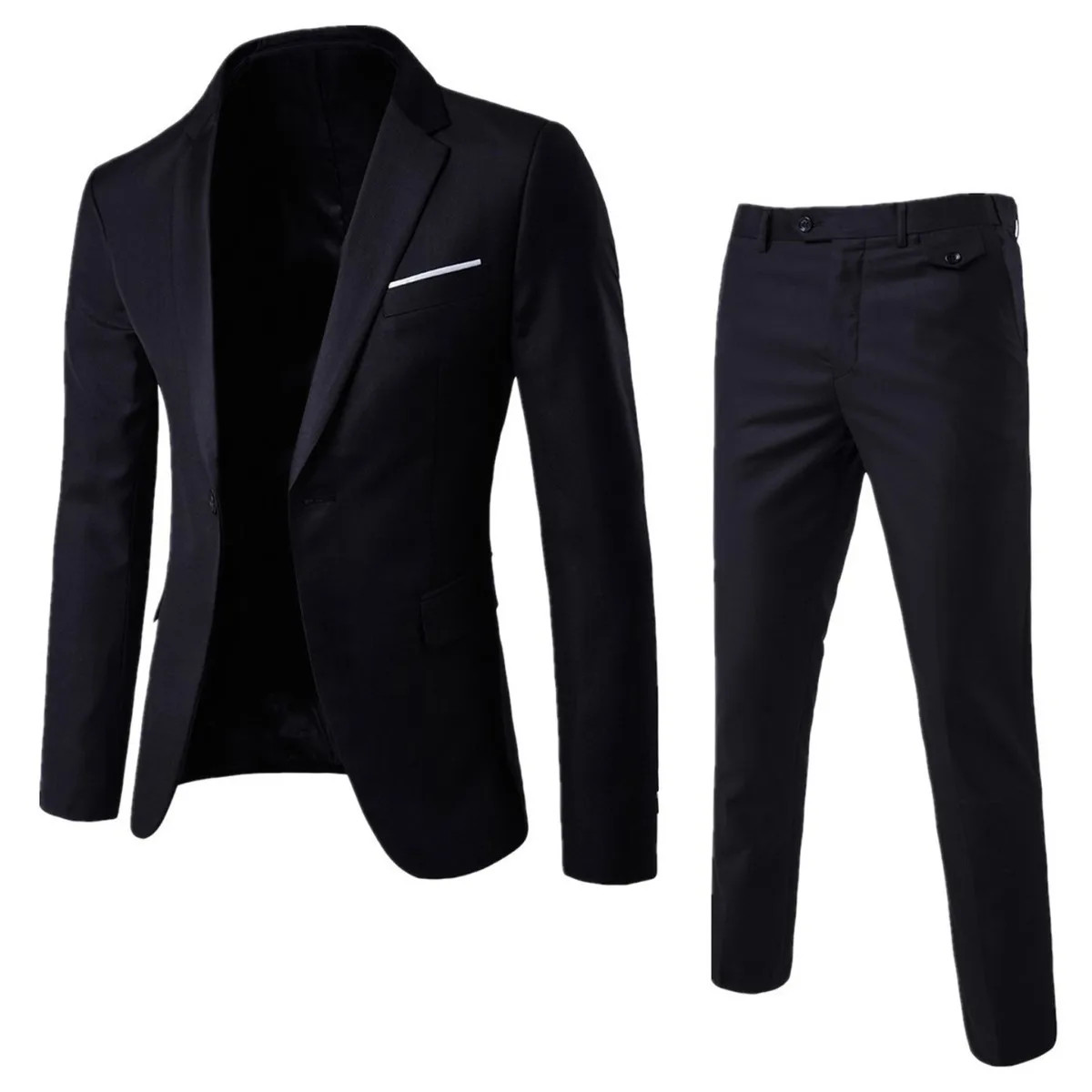 Trajes Para Hombres de Vestir Chaqueta Elegantes Saco Pantalón Largo Boda