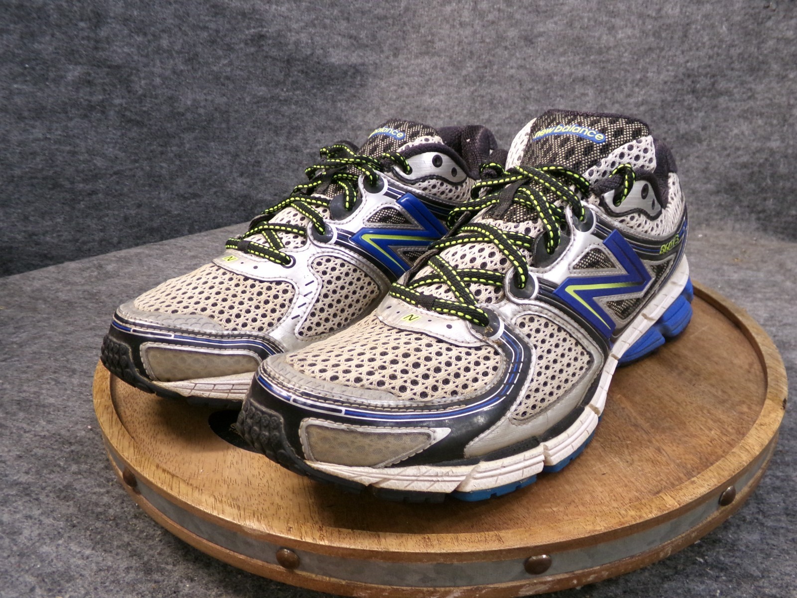 New Balance 860v3 Size 13 B Silver Blue Black Running Shoes Sneakers M860SB3 USA