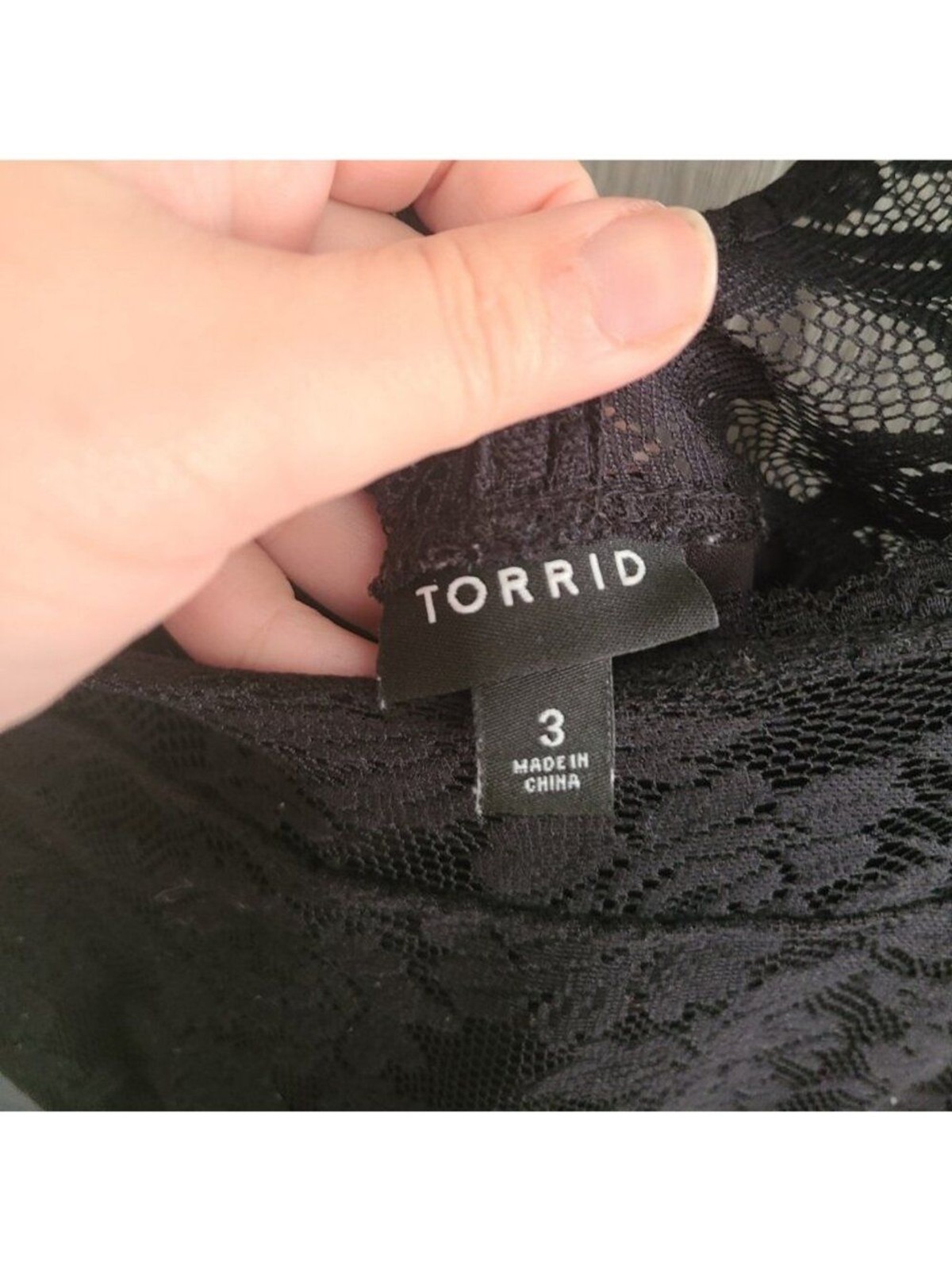 Torrid sz 3 Gently Used Lace Peplum Top