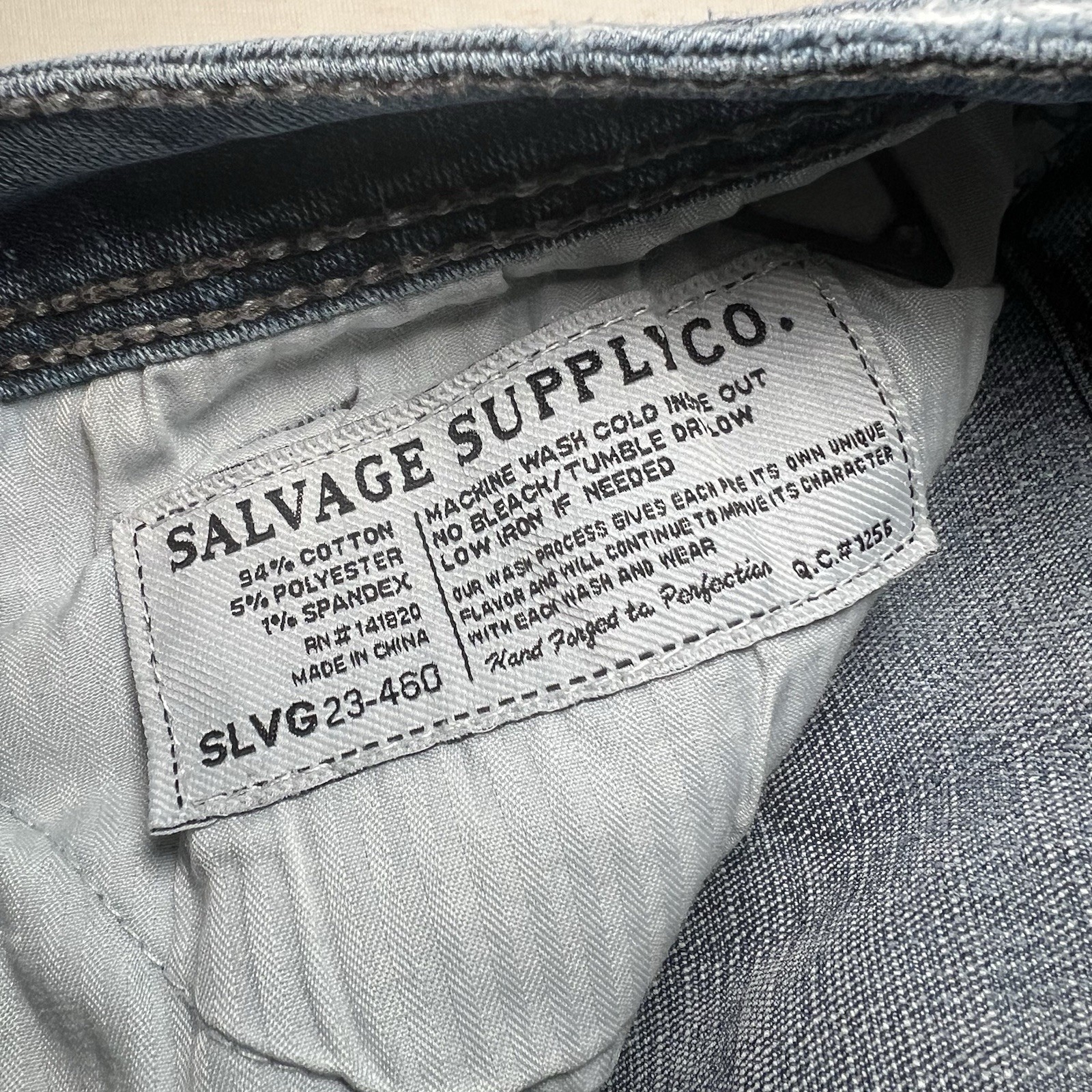 Salvage Supply Co Buckle Mayhem Straight Fit 34R Jeans Men’s 34×32 SLVG 23-460