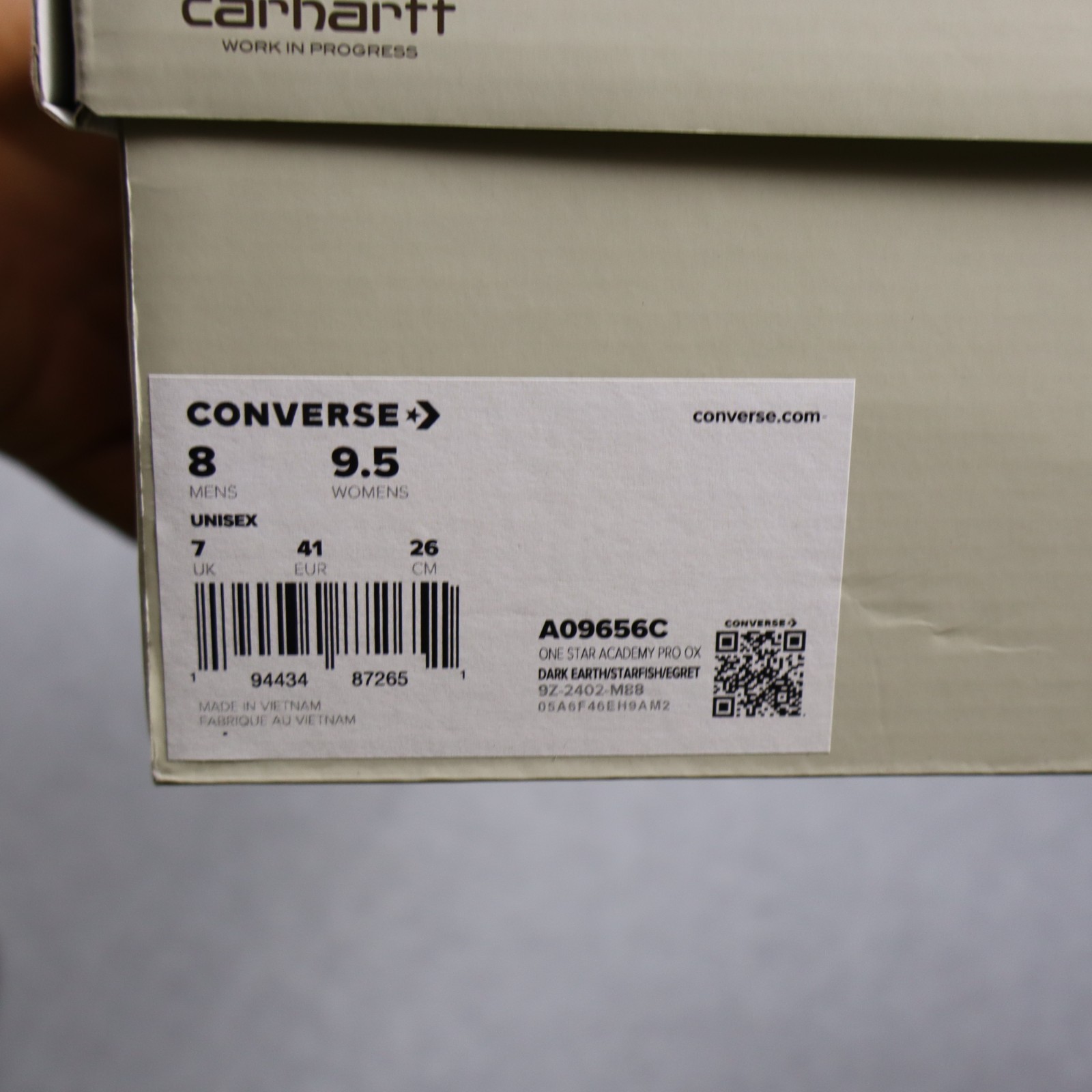 Converse Carhartt WIP x One Star Academy Pro Ox Mens Size 8 Athletic Sneakers