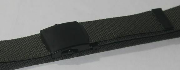 NEW ADJUSTABLE 56″ INCH ASSORTED CANVAS MILITARY WEB BELT BLACK BUCKLE MEN WOMEN