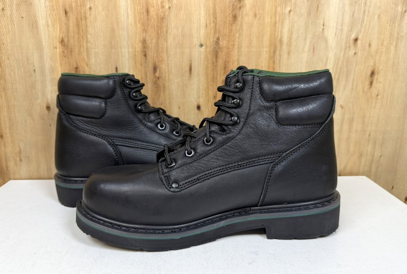 Florsheim Utility Steel Toe Work Boots Men’s SIZE 9.5 EXTRA WIDE Leather FE675 z