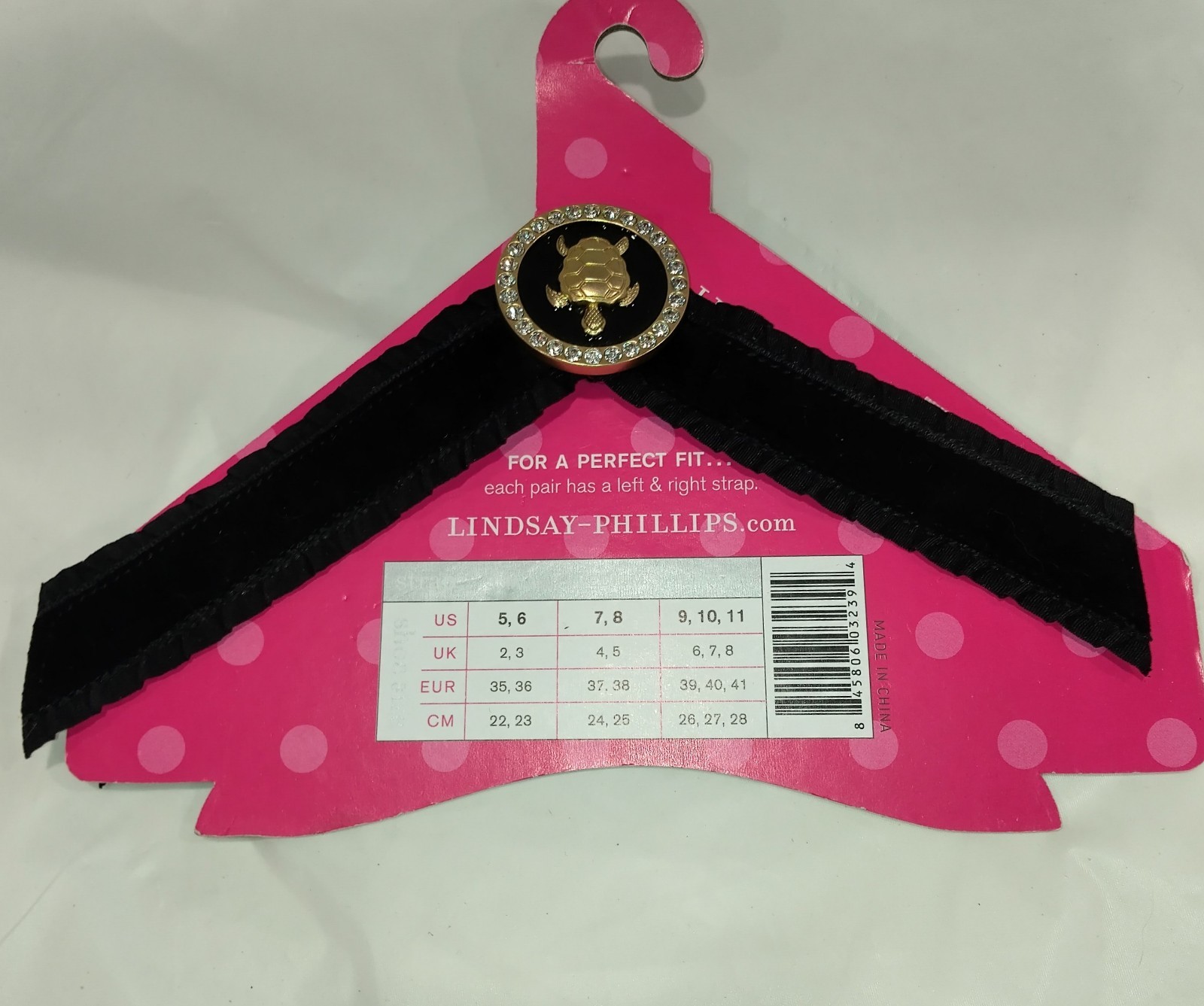Women’s LINDSAY PHILLIPS SWITCHFLOPS TURTLE BLACK Interchangeable Straps MEDIUM