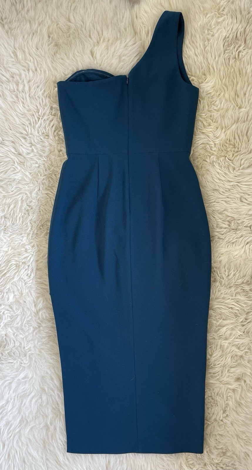 Dress the Population Magnolia One-Shoulder Asymmetric Body-Con Midi Dress | Med