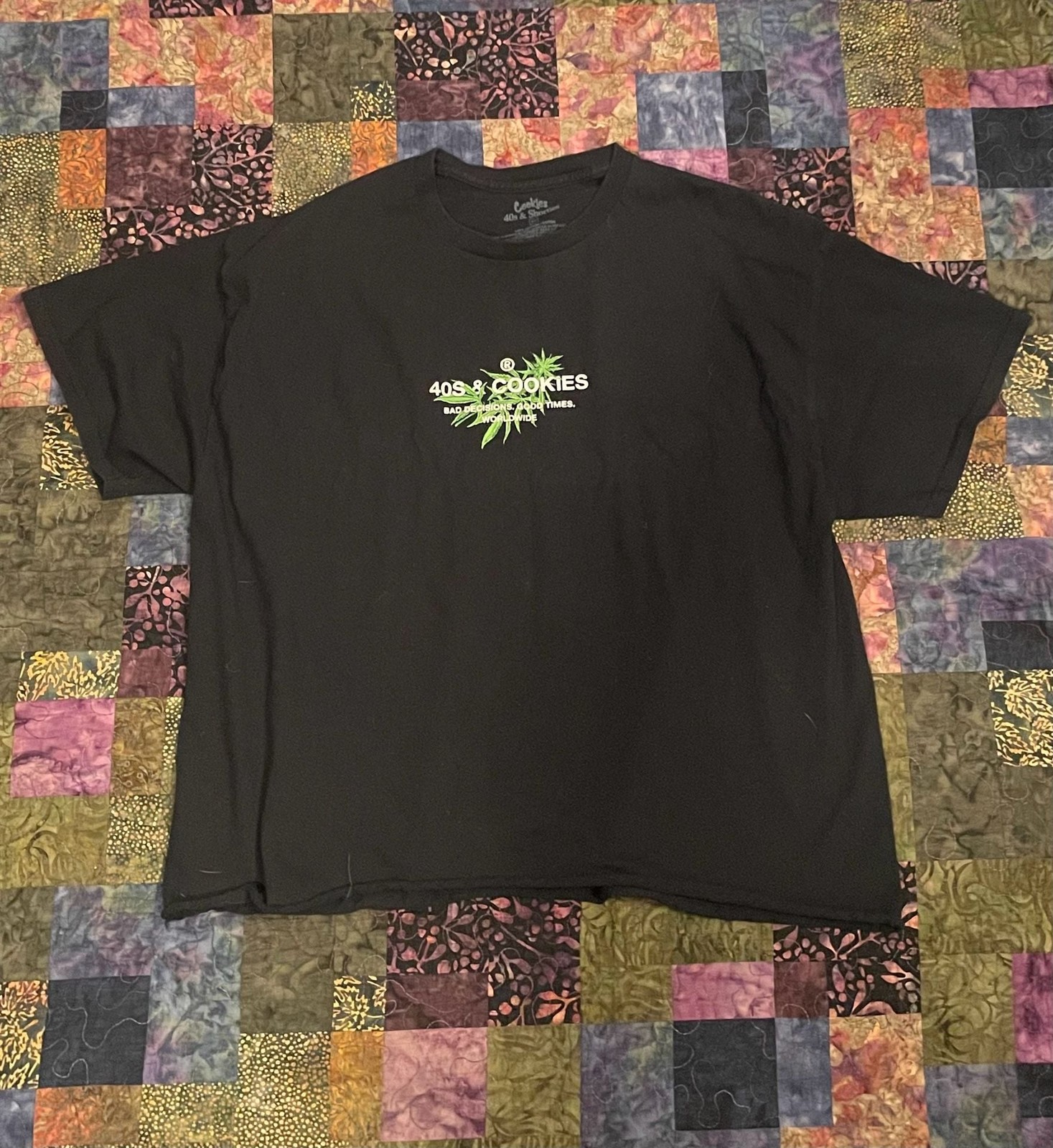 40s & Shorties x Cookies Collab Leaf Logo Graphic T-Shirt