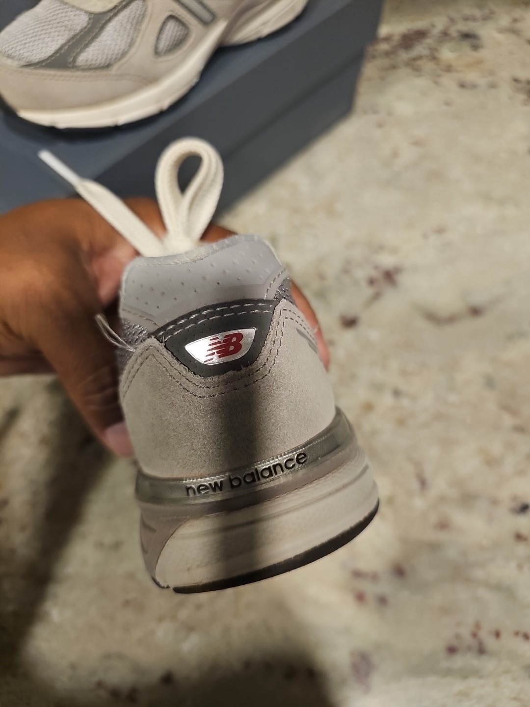 New Balance 990v4 Size 1 ‘Grey Silver’ U990GR4 Sneakers