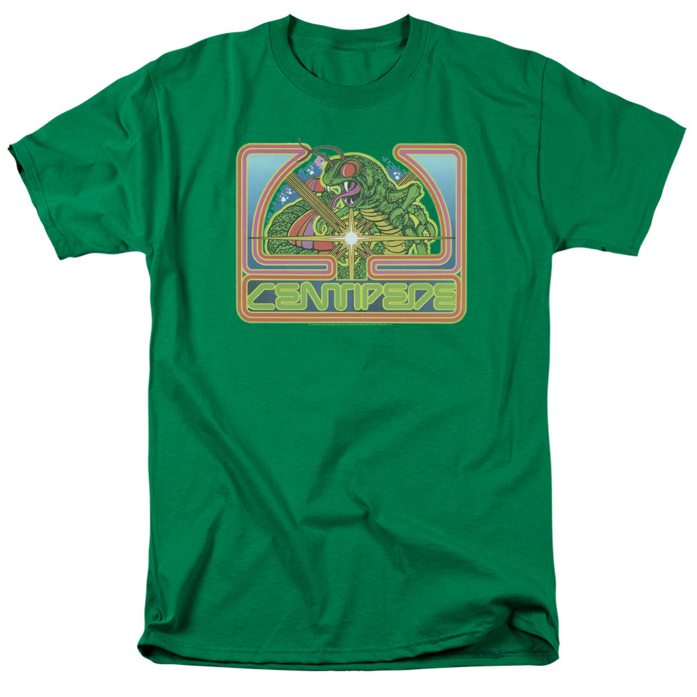 ATARI CENTIPEDE GREEN Licensed Adult Men’s Graphic Tee Shirt SM-4XL