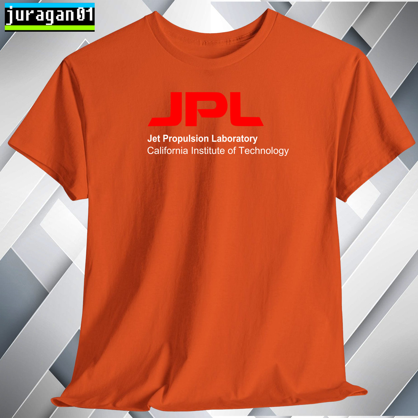 JPL Jet Propulsion Laboratory T-Shirt Black Navy White Grey Red Orange SizeS-5XL