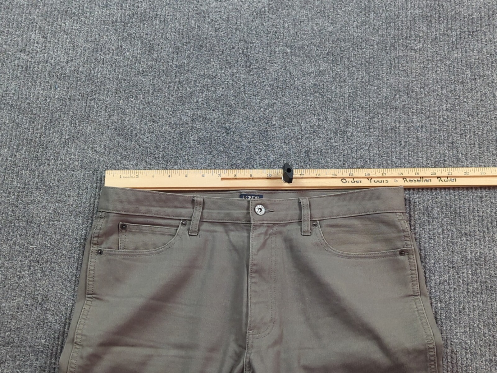 J Crew Jeans Men 36×30 Gray Straight The Sutton Denim Cotton