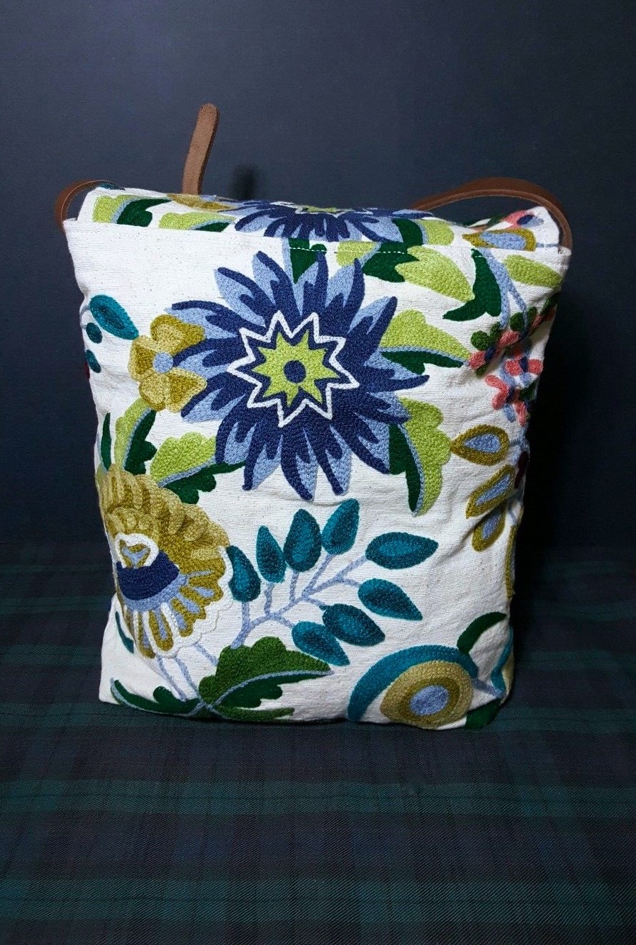 $165 RALPH LAUREN DENIM & SUPPLY CREWELWORK EMBROIDERED CROSSBODY WOMENS BAG