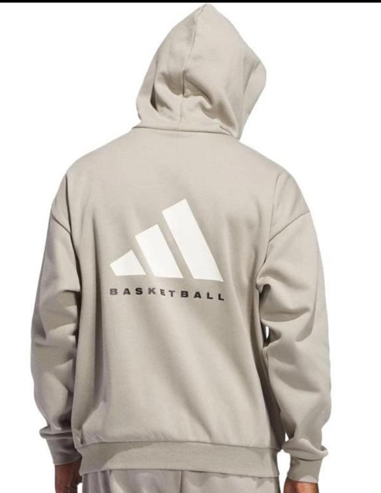 Adidas Basketball Fleece Hoodie Gender Neutral JC7846 Large